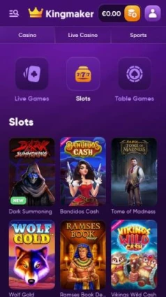 Kingmaker Casino Mobile